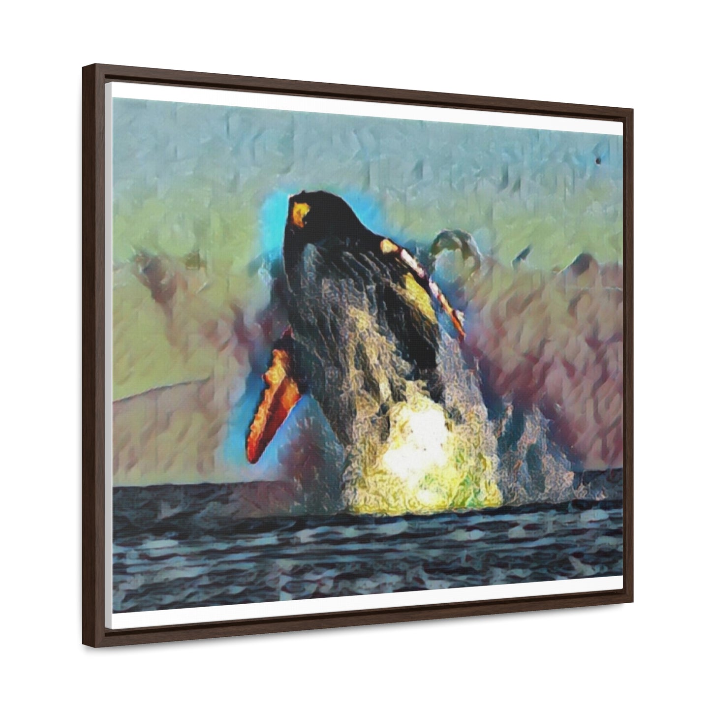 Gallery Canvas Wraps, Horizontal Frame ... An Extraordinary Humpback Breach ... 'With Explosive Energy' ... Family Archives (KPH) ... Circa: 21st Century. Maui, HI ... Original Works ...