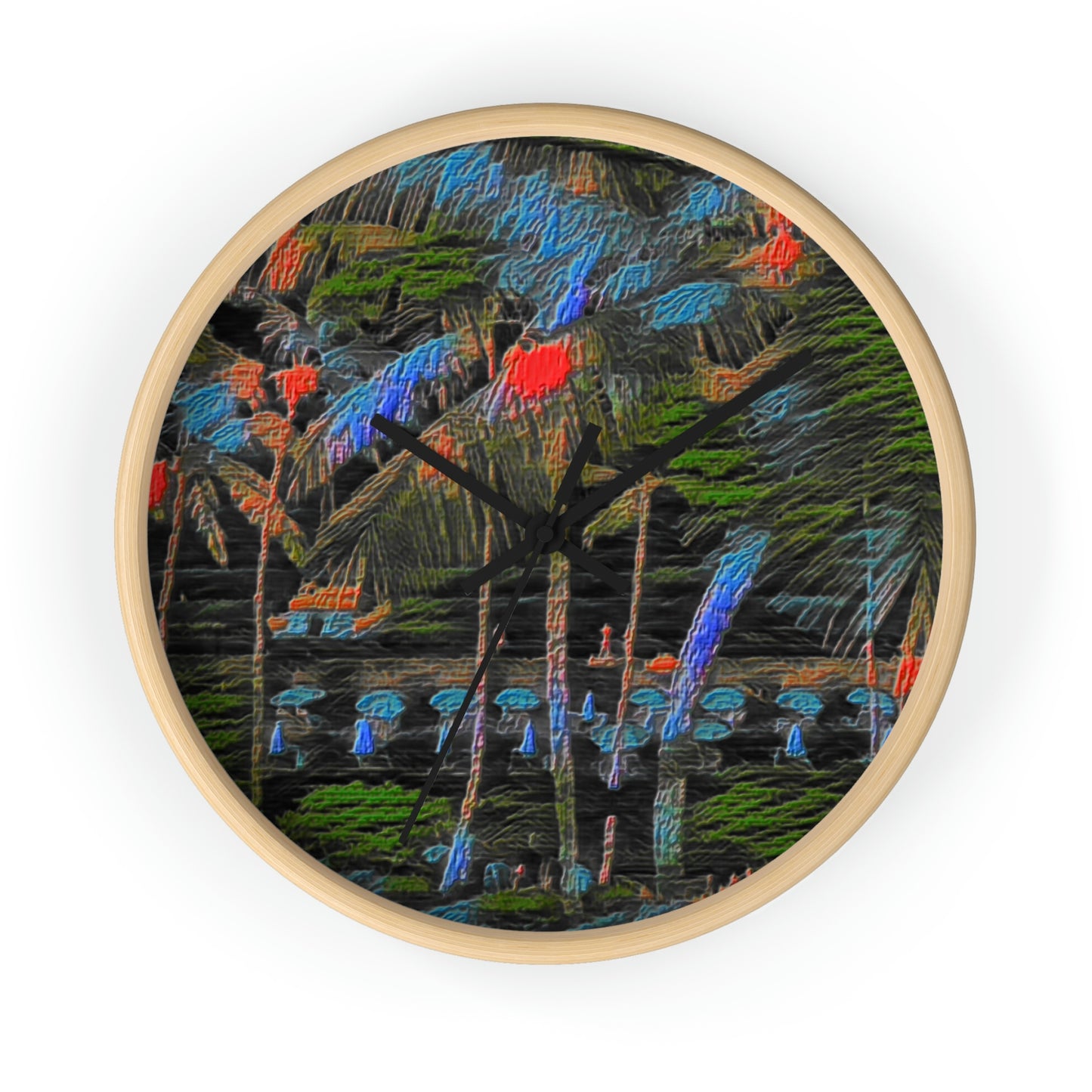 Wall Clock ... "The Royal Hawai'ian: Waikiki Beach_Beach" ... Honolulu, HI ... Ocotber 2014 (Halloween) ... Original Works ...
