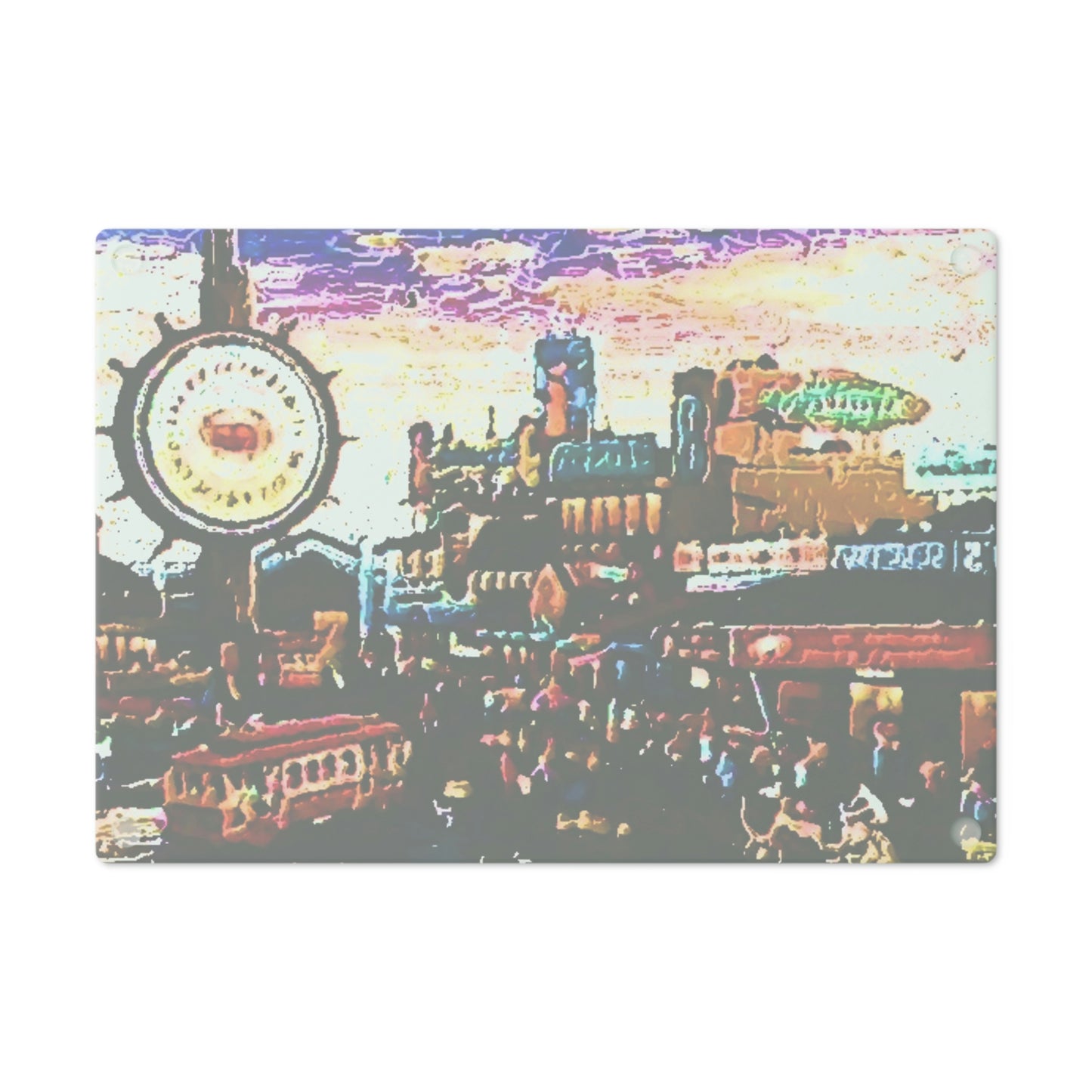 Cutting Board ... "No.9 Fishermen's Grotto - Fishermen's Wharf, SF, California" ... Family Archives: 1970's ... Original Works ...