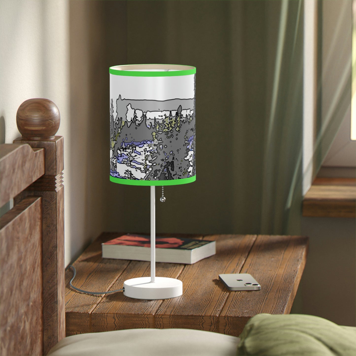 Lamp on a Stand, US|CA plug "A Very Remote Mountain Neighborhood" ... Only Cabins In This Environment ... Cenrtal Idaho ...