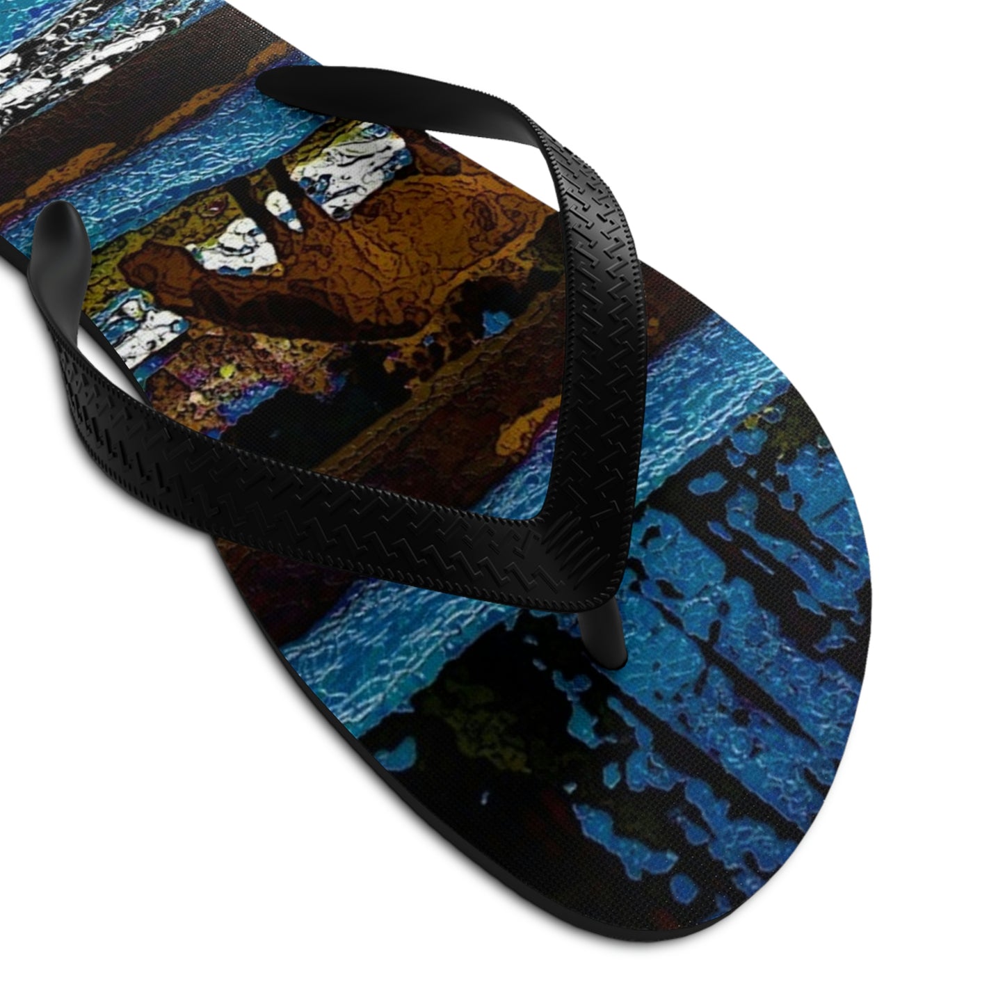 Unisex Flip-Flops ...  A Horse ... A Saddle ...  Foraging Through The Snow ...  An_Asses 'Cry' ... Central Idaho, November 2022 ...  Original Works ..