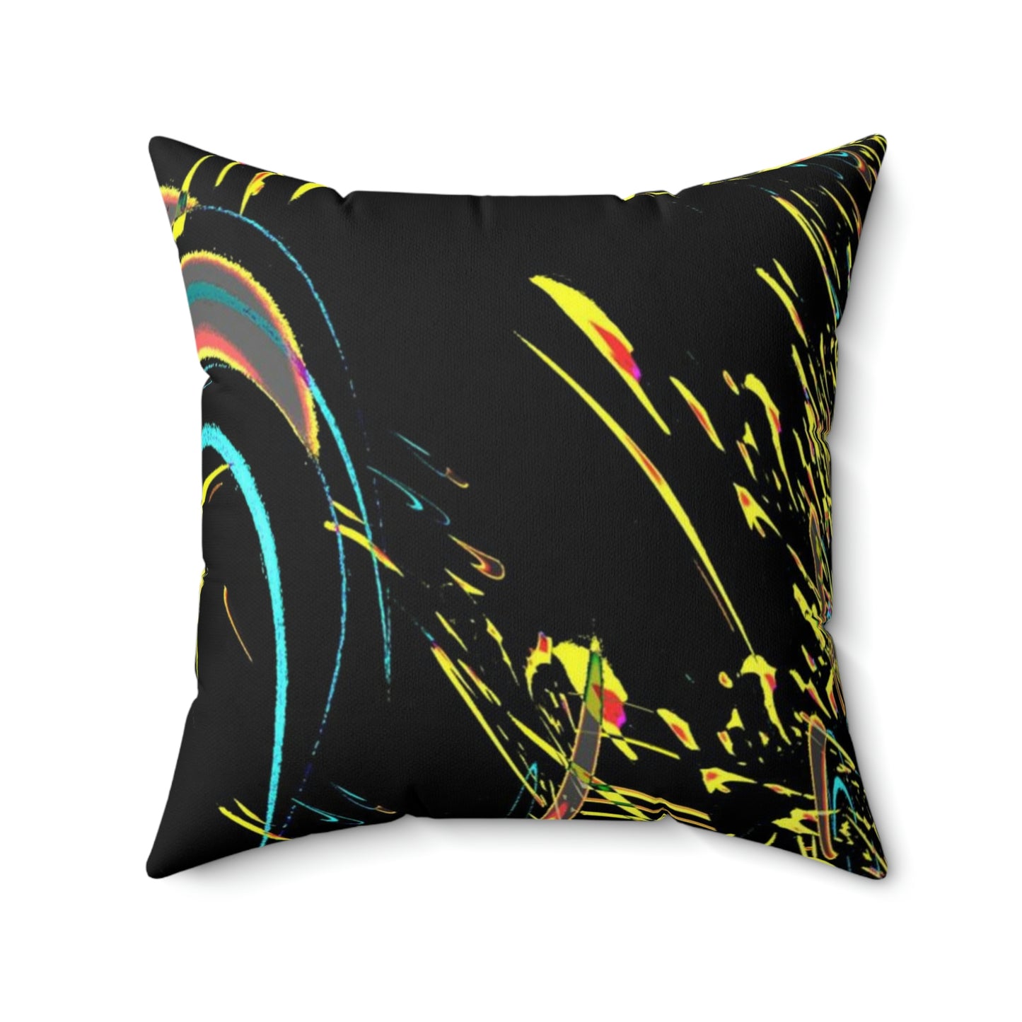 Spun Polyester Square Pillow ... "Waning Moon" ... Central Idaho ... October 2022 ... Rendering Time: 22 Hours ... Original Works ...