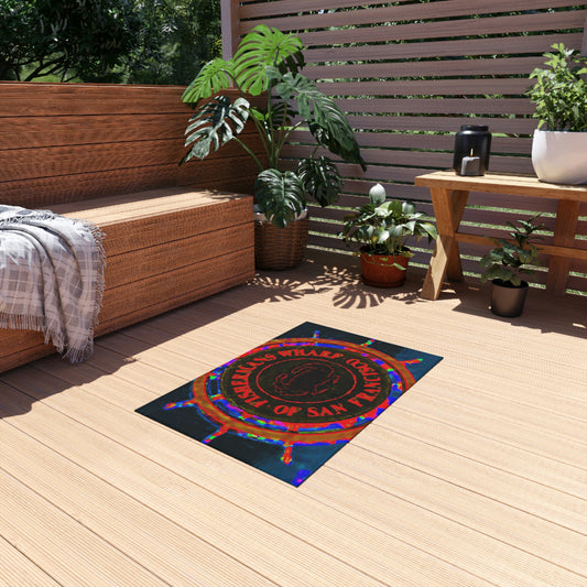 Outdoor Rug ...  "No.9 Fishermen's Grotto - Fishermen's Wharf, SF, California" ... Family Archives: 1970's ... Original Works ...