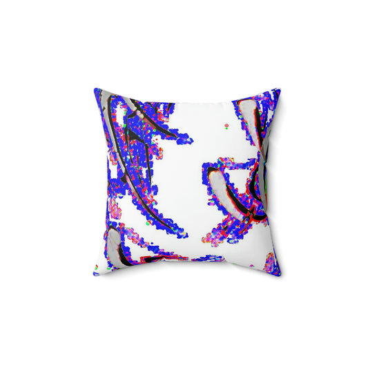 Spun Polyester Square Pillow ... "Waning Moon" ... Central Idaho ... October 2022 ... Rendering Time: 22 Hours ... Original Works ...