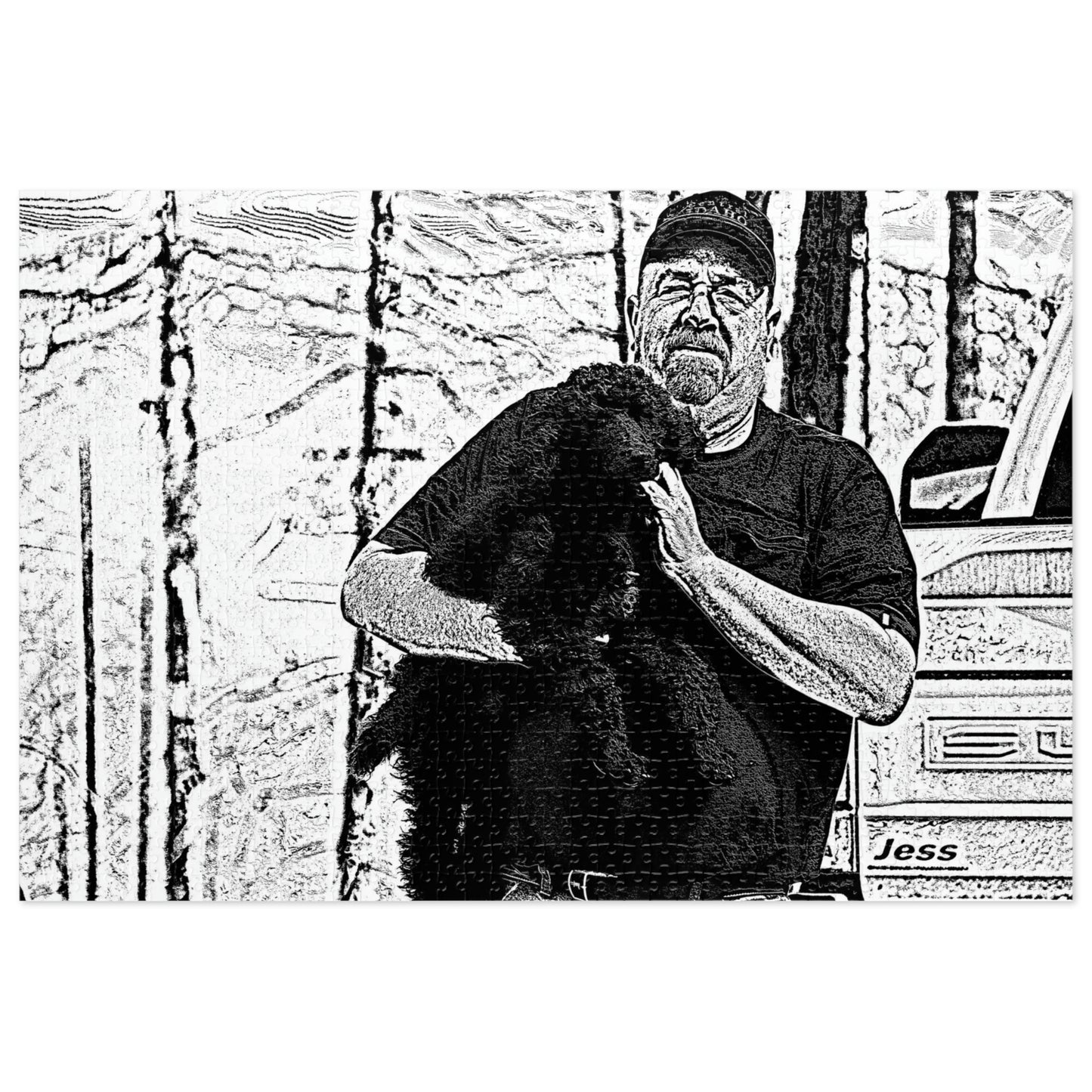 Jigsaw Puzzle (30, 110, 252, 500,1000-Piece) ... Pops & Me ... June 2022 ... California Point Lookout ... The Freeway To MacKay Bar ... Central Idaho Original Works ..