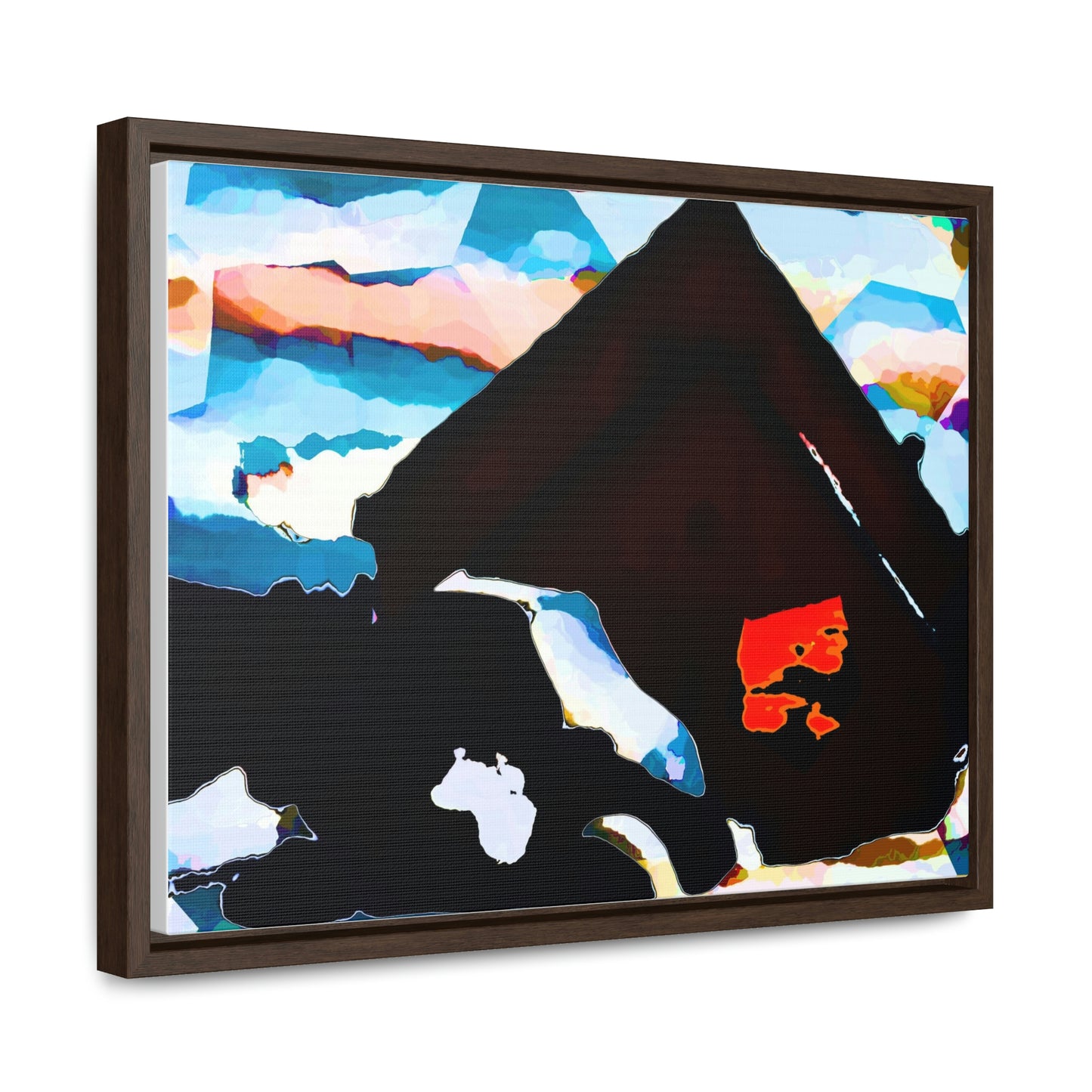 Gallery Canvas Wraps, Horizontal Frame ... After An Intense Snow Storm ... 'Digging Out' ... A Vehicle & Cabin "In The Mountains" ... March 2023 ... Original Works ...