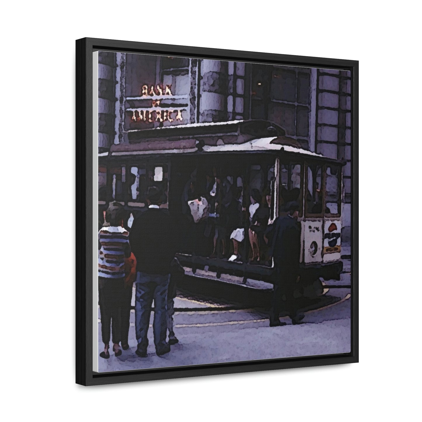 Gallery Canvas Wraps, Square Frame ... San Francisco ... 'Rice-A-Roni-A-San Francisco Treat' ... "A Cable Car Classic" ... Family Archives: 1973 ... Original Works ...