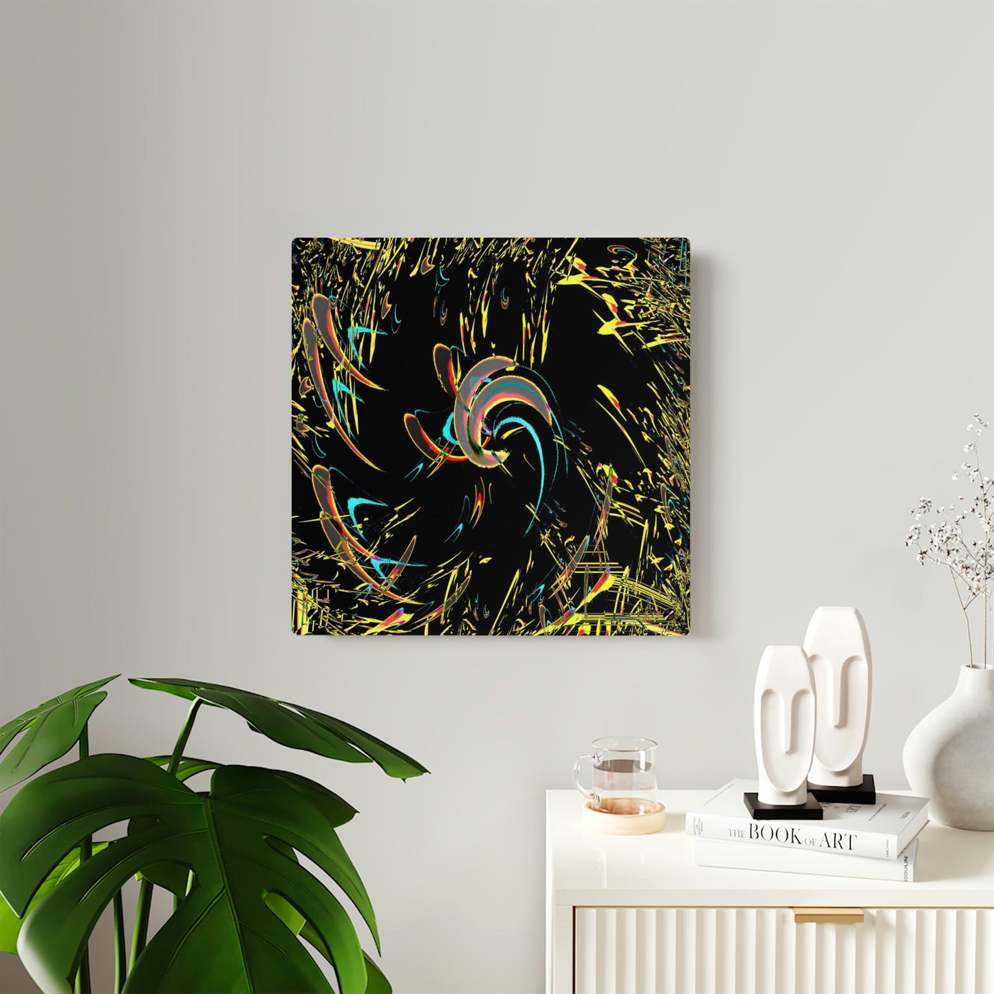 Acrylic Wall Art Panels ... "Waning Moon" ... Central Idaho ... October 2022 ... Rendering Time: 22 Hours ... Original Works ...